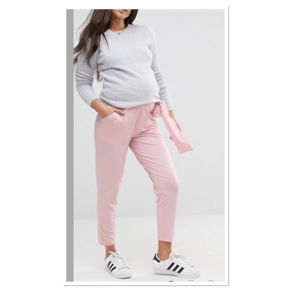 ASOS Maternity Pants - ASOS Maternity Peg Pants with Oversized Bow- US6